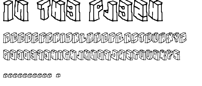 In The Flesh font